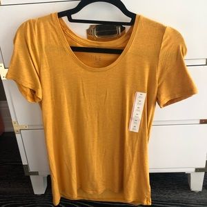 Target burnt yellow t shirt with pocket
